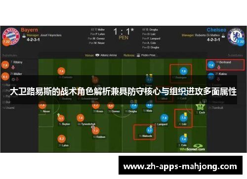 大卫路易斯的战术角色解析兼具防守核心与组织进攻多面属性