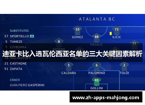 迪亚卡比入选瓦伦西亚名单的三大关键因素解析 迪亚卡比入选瓦伦西亚名单的三大关键因素解析